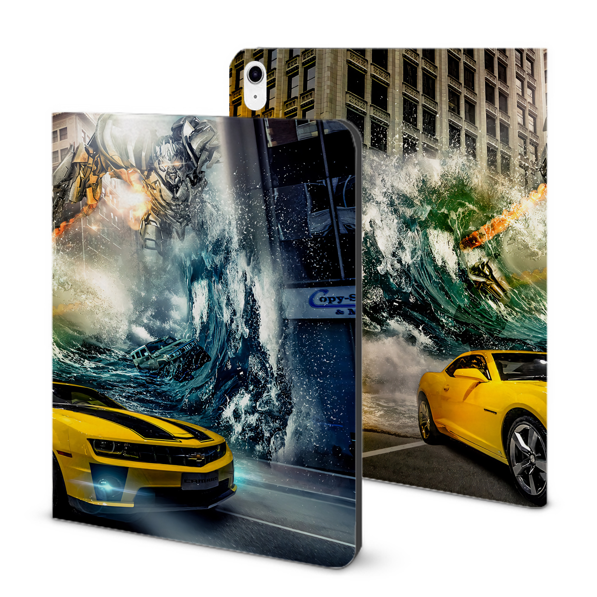 （画像用） Transformers トランスフォーマー IPad ケース ブック型 PUレザー TPU 耐衝撃 軽量 薄型 ペン収納なし 全面保護 IPad 各モデル対応